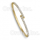 GLBN 002 Gold Layered CZ Cuff Bangle